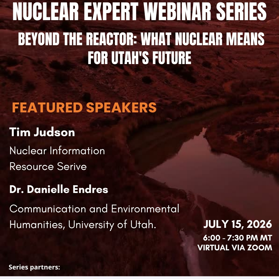 Nuclear Expert Webinar #2 - Beyond the Reactor: What Nuclear Means for Utah's Future - logo